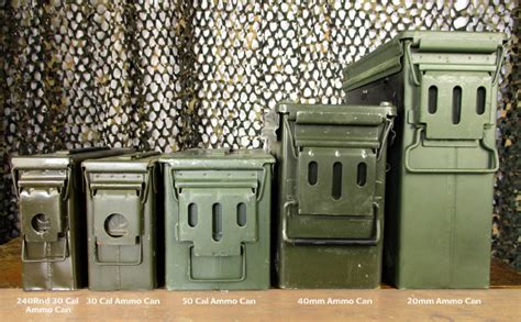 metal ammo box sizes|ammo can size chart.